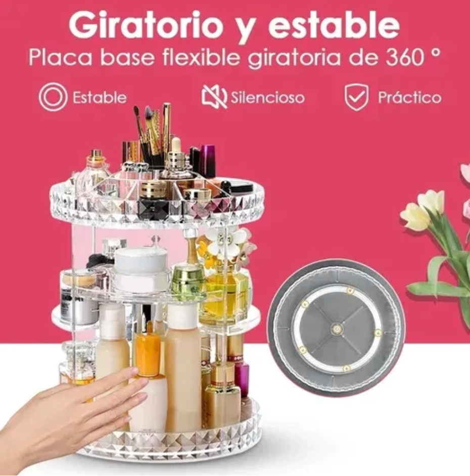 ORGANIZADOR DE MAQUILLAJE 360º