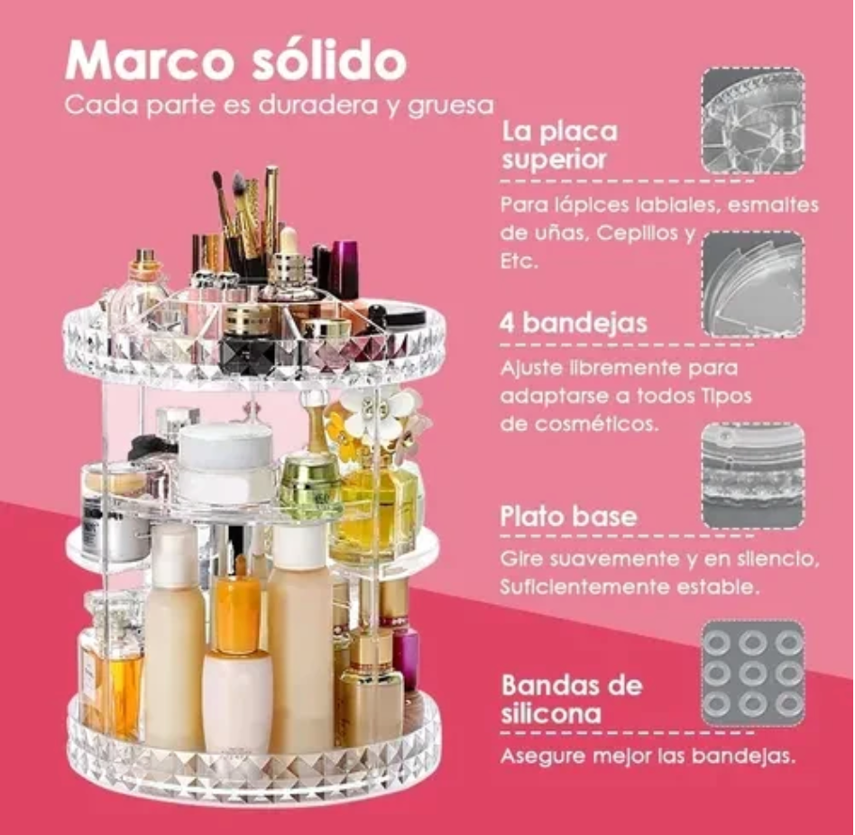 ORGANIZADOR DE MAQUILLAJE 360º